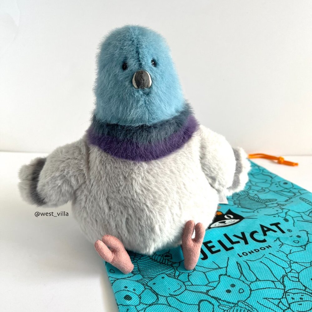 Strutton Pigeon Jellycat x FAO NYC Exclusive Collectible + Drawstring Bag